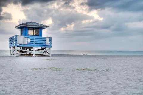 Vineice Beach in Florida Stock Photos