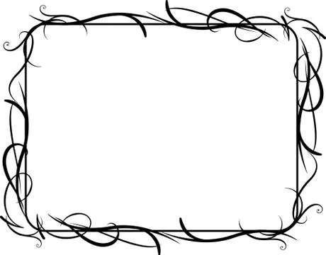 Vines frame Stock Illustration