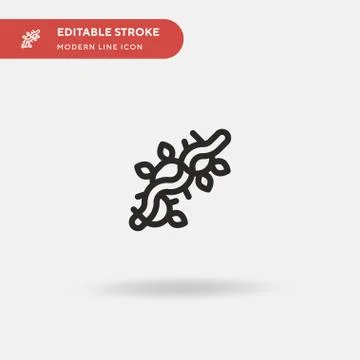Vines Simple vector icon. Illustration symbol design template for web mobile  Stock Illustration