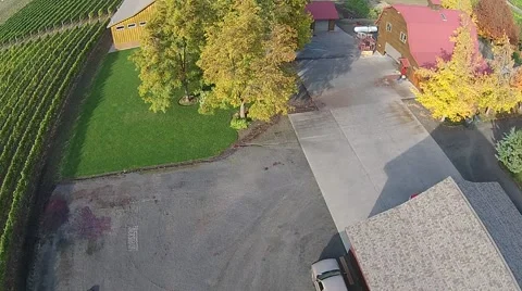 Vineyard Aerial View Stock Footage 45519129