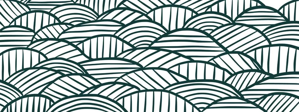 Vineyard and farm field pattern with texture. Eco design for package and menu Stock Illustration
