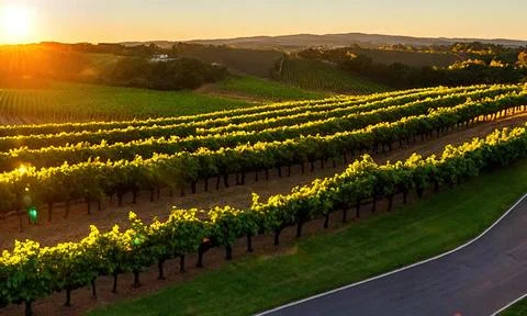 Vineyard in autumn Stock Photos