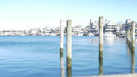 Vineyard Haven Harbor Martha's Vineyard Stock Footage 270475692