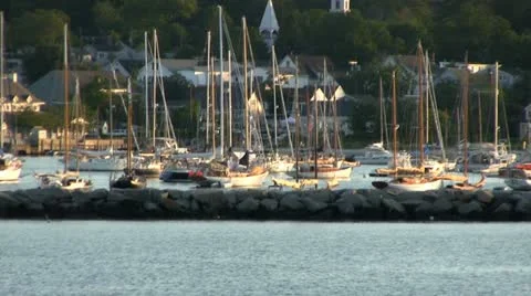 Vineyard Haven Martha's Vineyard; 4 Stock Footage 12280445