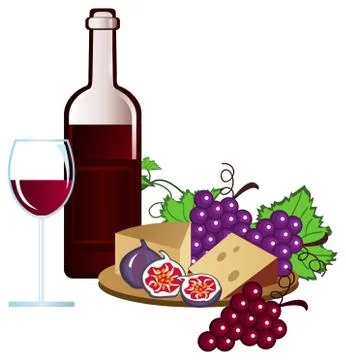 Vineyard Stock-Illustration