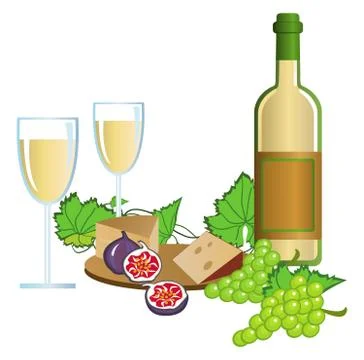 Vineyard Stock Illustration