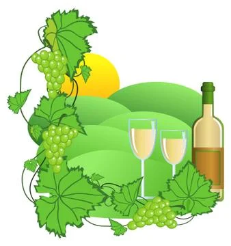 Vineyard Stock Illustration