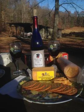 Vineyard Picnic Foto stock