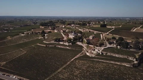 The vineyards of Bordeaux by drone Stock Footage 105643123
