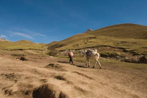 Vinicunca Mountain Stock Photos