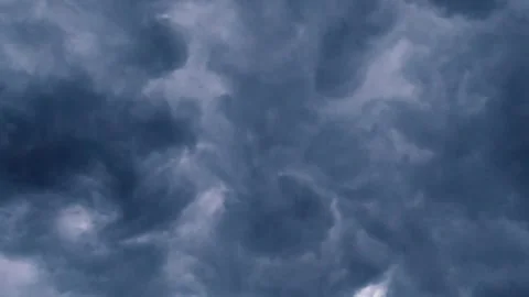 VINight storm stormy clouds sky cloudscape swirling, strong wind Stock Footage 159975531