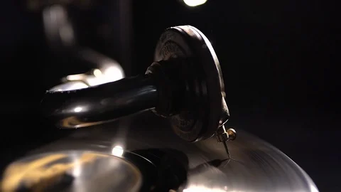 Vinil player gramofon 7 Vídeo Stock 125127625
