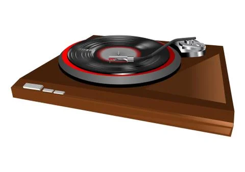 Vinil records Stock Illustration