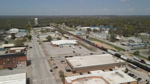 Vinita OK train 2 Stock Footage 237976860