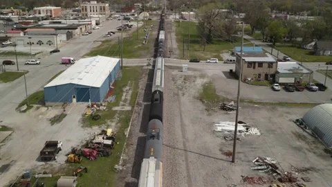 Vinita OK train 3 Stock Footage 237978199
