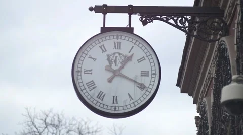 Vintag Clock Face Stock Footage 49410519