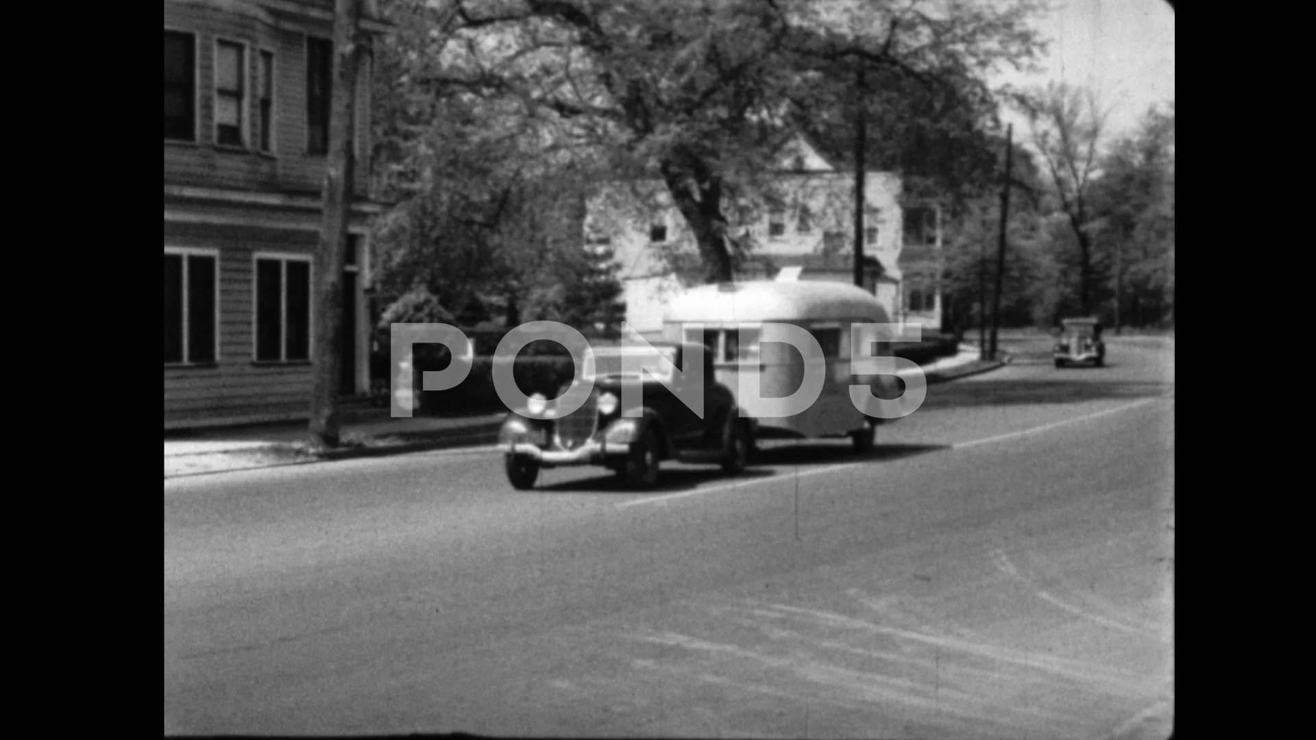 Vintage 16mm film 1935 New Jersey car an, Stock Video