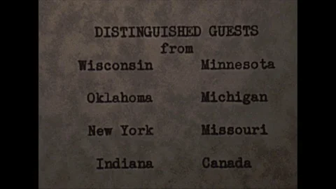 Vintage 16mm film, 1937 Chicago, Knights Templar distinguished guests #1 Stock Footage