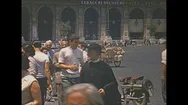 Vintage 16Mm Film, 1953 Italy, People Streetcar, Traffic And Termini Rail... Stock Footage