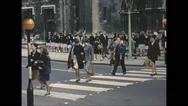 Vintage 16Mm Film, 1965, London, City Streets Shops B-Roll, Traffic And People Stock Footage