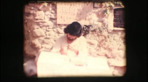 Vintage 8mm. Artisan at work Stock Footage 12394934