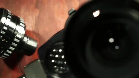 Vintage 8mm camera 스톡 동영상 68163874