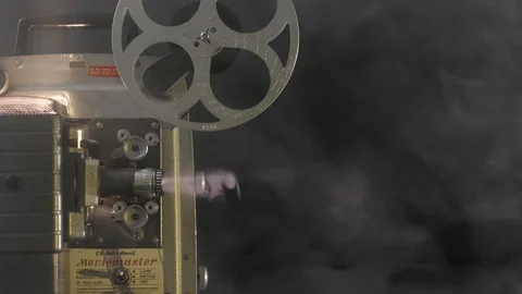 Vintage 8mm cine projector Stock Footage 127592856