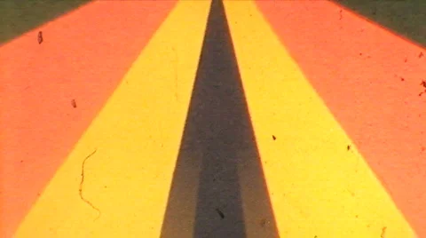 Vintage 8mm Film - Psychedelic Transition 07 Stock Footage