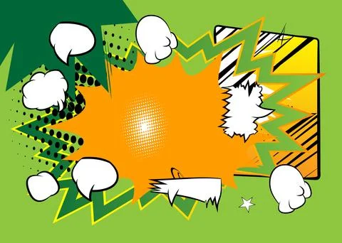 Vintage abstract cartoon backdrop, comic book background. Retro vector comi.. イラスト素材
