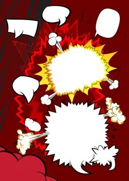 Vintage abstract cartoon backdrop, comic book background. Retro vector comi.. 스톡 일러스트