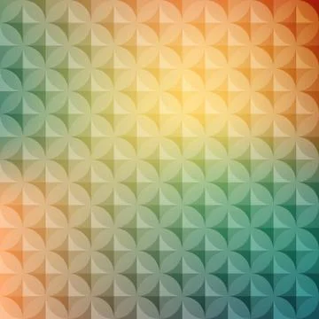 Vintage abstract circle pattern with decorative elements. Vector colorful Illustrazione stock