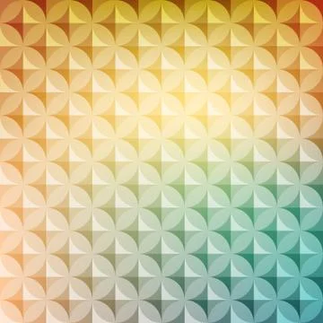 Vintage abstract circle pattern with decorative elements. Vector colorful Illustrazione stock