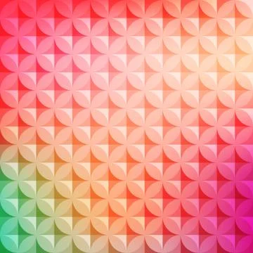 Vintage abstract circle pattern with decorative elements. Vector colorful Illustrazione stock