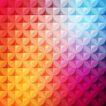 Vintage abstract circle pattern with decorative elements. Vector colorful イラスト素材