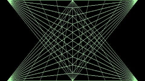 Vintage Abstract Geometric 8bit Graphics Computer Art History 80s Stock Footage 246833800