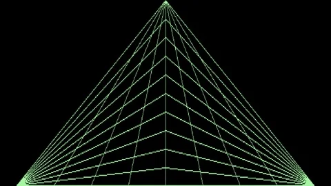 Vintage Abstract Geometric 8bit Graphics Computer Art History 80s Stock Footage 246833801