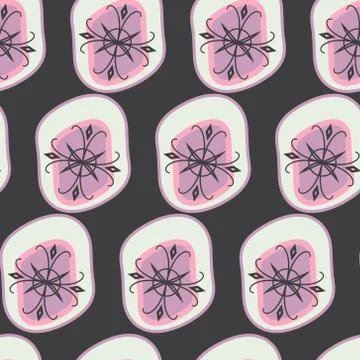 Vintage abstract seamless pattern Stock Illustration