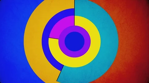 Vintage Abstract Shape Background Loop Stock Footage 102752372