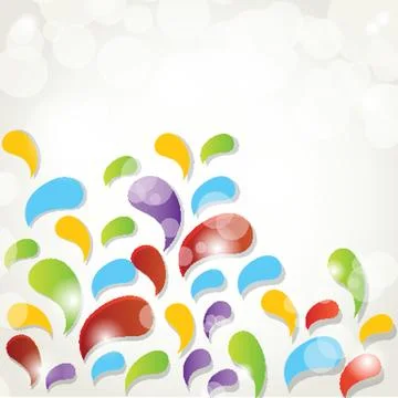 Vintage abstract splash vector background Stock Illustration