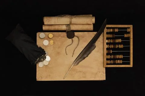 Vintage. Accounting. Stock Photos