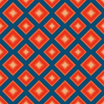 Vintage aestethic pattern with triangles in the style of the 70s and 60 Illustrazione stock
