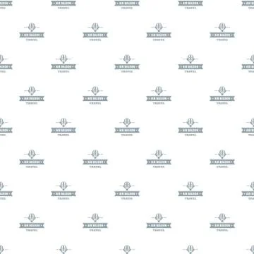 Vintage air balloon pattern seamless Stock Illustration