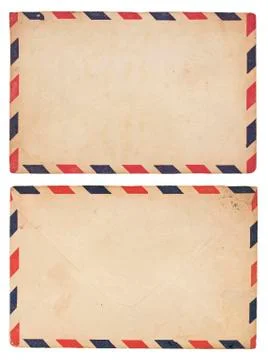 Vintage  airmail envelope Stock Photos