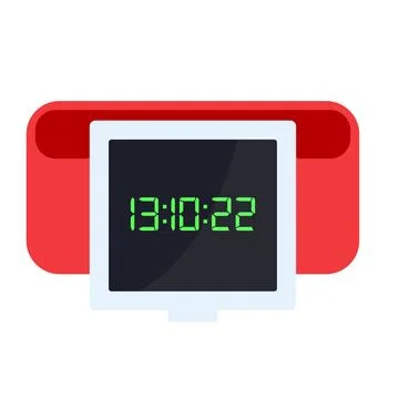 A Vintage Alarm Clock Concept vector illustration Stock Illustration