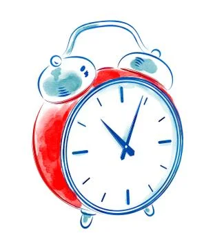 Vintage alarm clock Stock Illustration