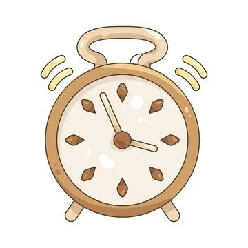 Vintage alarm clock Ilustração Stock