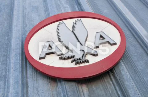Vintage american airline 1960's sign Stock Photos