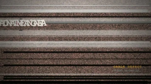 Vintage Analog Television Glitch Effect with No Signal Color Bars and Static Stock Footage 345752874