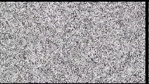 Vintage Analog TV Glitch Loop with Test Patterns and Silhouette Profile Stock Footage 341406251