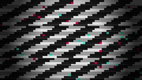 Vintage Analog TV Static No Signal Glitch Background Video stock 345209394
